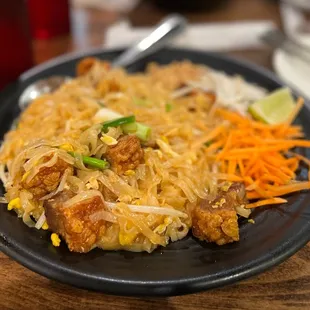 Pad Thai with Extra Crispy Pork