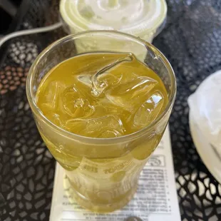 Complimentary ice tea