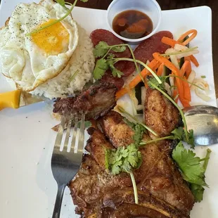 Rice Pork Chop and Rice