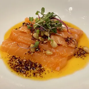 Second plate of feed me all raw: Scottish Salmon  This was absolutely perfect