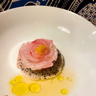 From the raw tasting menu