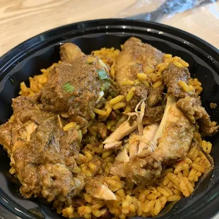 Jerk chicken and rice
