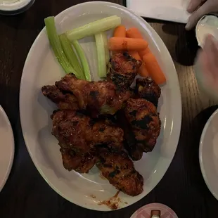 Traditional spicy bbq wings