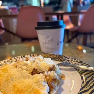 White Out Cappuccino &amp; Apple crumb galette