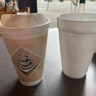 Hot chocolate &amp; nice view to people watch