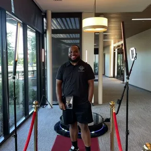 Team member Phil getting ready for the event!