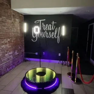 Our set up at a private event in Stockton at Fed Restaurant.