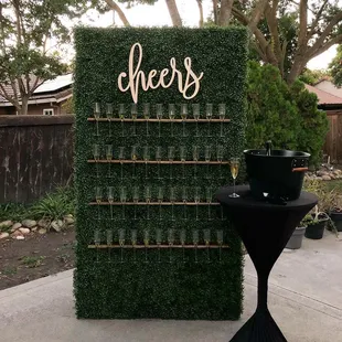 NEW champagne wall! $275 all rental