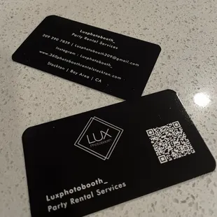 Business cards.