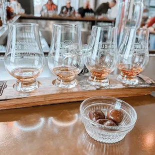 a variety of glasses