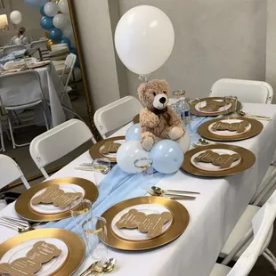 Baby shower decorated and hosted by us
