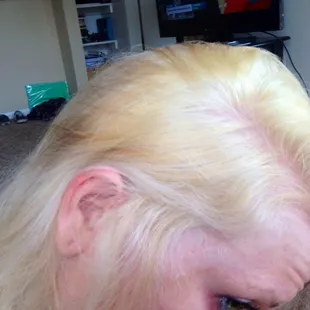 Done by Anthony on 2/20/2014. Ray the salon owner said it looked &quot;great&quot; and refused to refund.