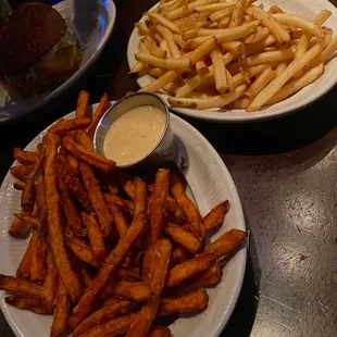 Sweet Potato and Regular Fries