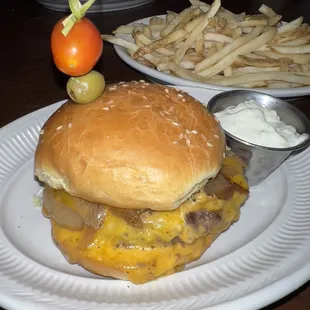 Luxe Burger with Caramelized Onions