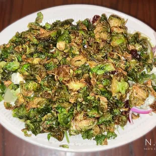 Crispy Brussels Sprout Salad