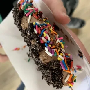 Chocolate, Oreos, sprinkles