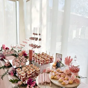 A quinceañera dessert bar catered for a princess!