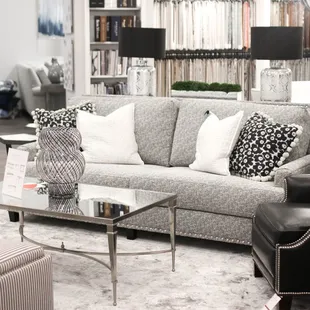 Sofa made by Norwalk Furniture, one of our 6 American-made upholstery manufacturers.