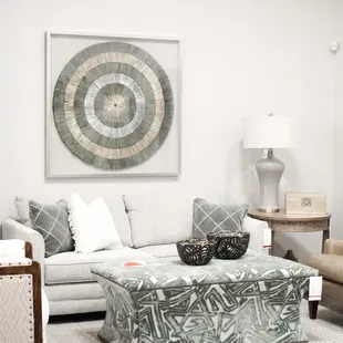 Most items in our showroom may be custom ordered in a variety of fabric or leather choices.