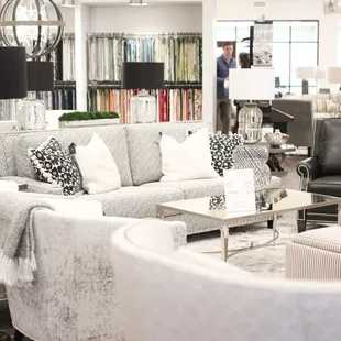 Thousands of fabric and leather options in our Design Center.