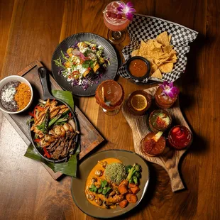 Nothing better than a table full of Mexican food and margaritas