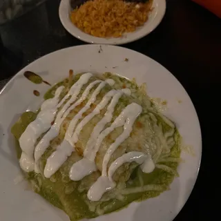 Chicken Enchiladas Suizas