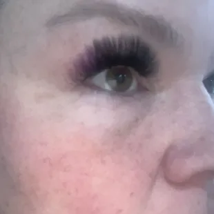 Lash set with a hint of purple!
