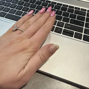 Nail lifted and broke after only two weeks!