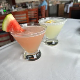 Watermelon and Lemon Drop Martini