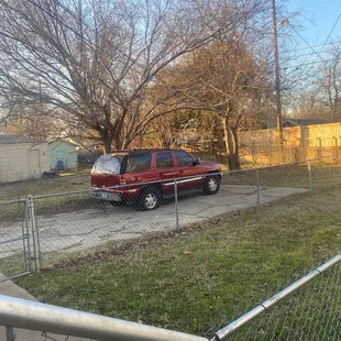 Same non working vehicle in driveway.