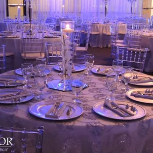 Wedding reception at the Luxor Banquet Hall in Dallas