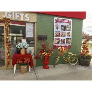 Our store front today ready for the holidays!