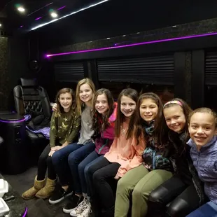 Birthday parties are great in a Mercedes Sprinter Limo Party Bus!