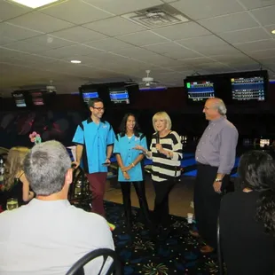Rehearsal dinner at Luxury Lanes!