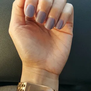 I have something wine color on and matte finish