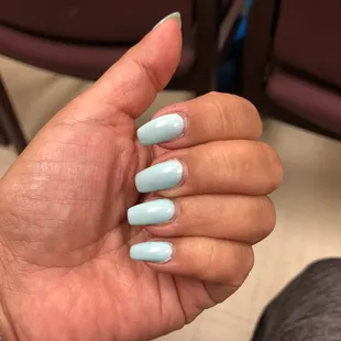 Rebase with blue gel polish