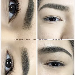 Keratin lash lift and tint . Follow us on Instagram #elpluxurynails or FB page Luxury Nails Spa for more pic and info