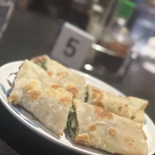C6. Scallion Pancake Beef Roll
