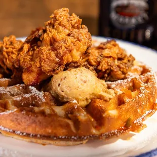 food, waffles