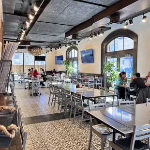 the interior of the restaurant