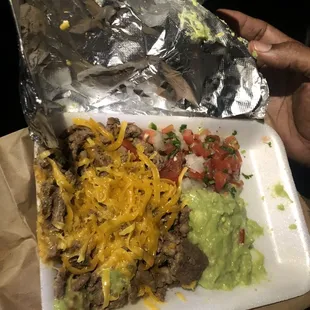 Carne Asada Burrito &quot;Bowl&quot; is BS, the portion is super small portion for $10