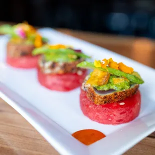 Ahí tuna with chimichurri