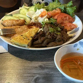 15. Charbroiled Beef Shrimp Paste And Baked Egg with Rice