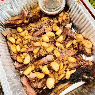 Grilled beef with garlic (Bo Lui Toi) - part of the combo package