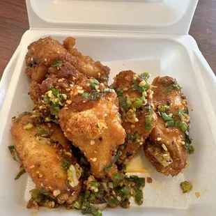 Spicy garlic A25. wings with Garlic &amp; Spicy So flavorful and delicious!
