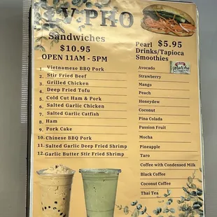 3/2/25 Menu