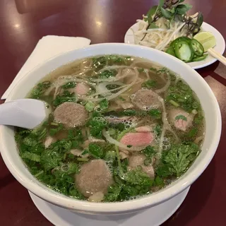 PH55. Rare Steak, Brisket & Beef Ball Pho