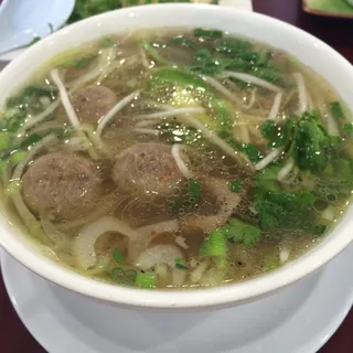 PH61. Rare Steak & Beef Ball Pho