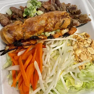 B68. Grilled Pork, Shrimp & Egg Roll Bun