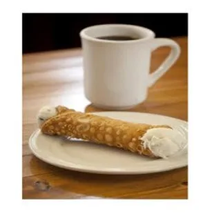 a cup of coffee and a pastry